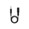 Cavo audio stereo nanocavo jack da 3,5 mm maschio a jack da 3,5 mm femmina 3 m - colore nero