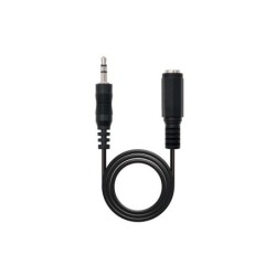 Cavo audio stereo nanocavo jack da 3,5 mm maschio a jack da 3,5 mm femmina 5 m - colore nero