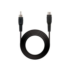 Nanocable Cable RCA Extension RCA Macho a RCA Hembra 3m - Color Negro