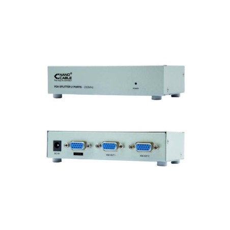 Nanocable Duplicador SVGA para 2 Monitores con Alimentacion