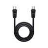 Cavo antenna TV Nanocable 75 OHM maschio/femmina 1,80 m - Colore nero