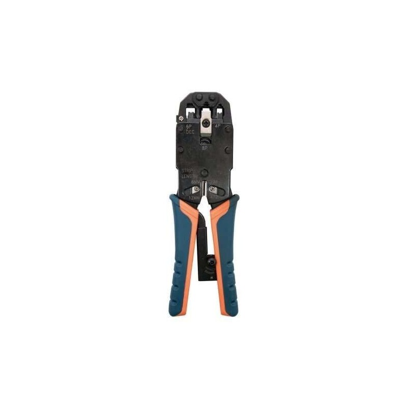 Pinza a crimpare a cricchetto nanocavo per connettori RJ45, RJ12, RJ11, RJ10 Pinza a crimpare a cricchetto nanocavo per connettori RJ45, RJ12, RJ11, RJ10