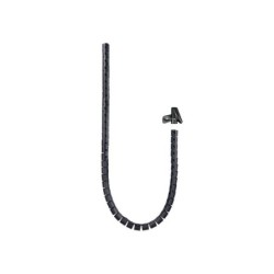 Organizzatore di cavi flessibili Nanocable da 25 mm - Lunghezza 1 m - Colore nero