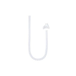 Nanocable Organizador de Cables Flexible 25mm - Longitud 1m - Color Blanco