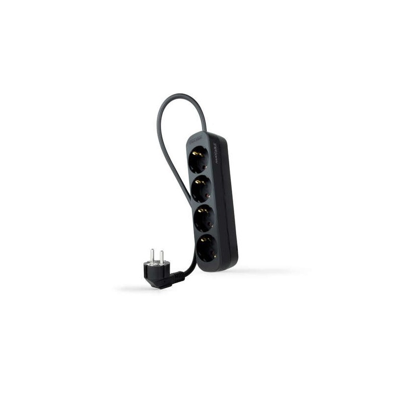 Nanocable Regleta 4 Tomas - 1.4m - Color Negro Nanocable Regleta 4 Tomas - 1.4m - Color Negro