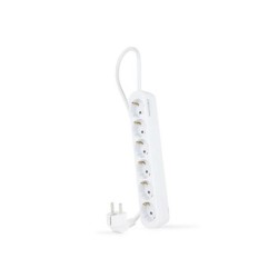 Multipresa Nanocable 6 prese - 1,4 m - Colore bianco