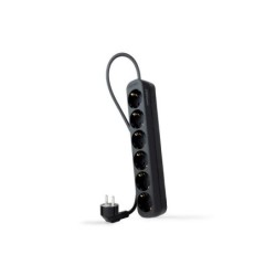 Nanocable Regleta 6 Tomas - 1.4m - Color Negro