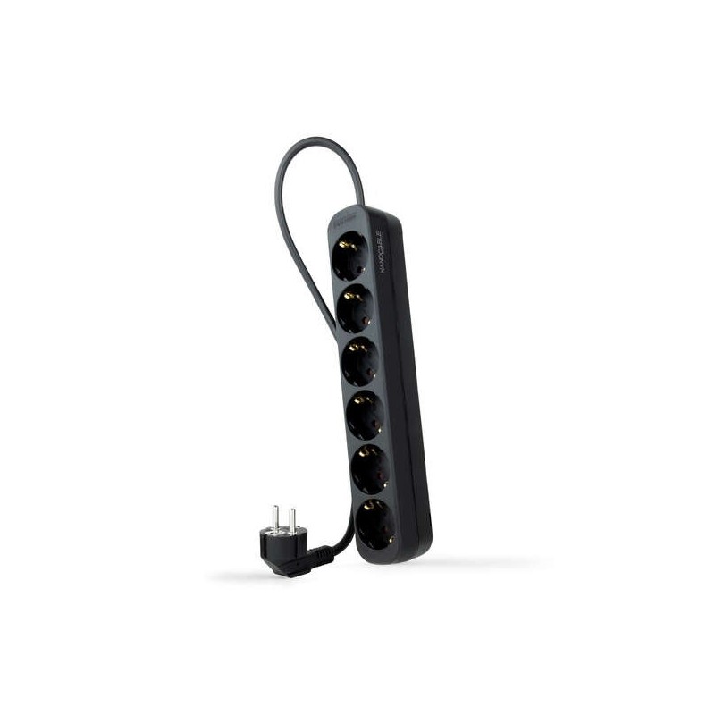 Nanocable Regleta 6 Tomas - 1.4m - Color Negro Nanocable Regleta 6 Tomas - 1.4m - Color Negro