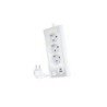 Multipresa da tavolo nanocavo con 3 Shucko, 1 USB-C e 1 USB-A - Illuminazione a LED con interruttore - Cavo da 1,50 m
