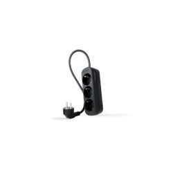Multipresa Nanocable 3 uscite - 1,4 m - Colore nero