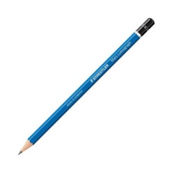Staedtler Mars Lumograph 100 Matita esagonale in grafite - Mina H ultra resistente da 2 mm - Legno proveniente da foreste sosten