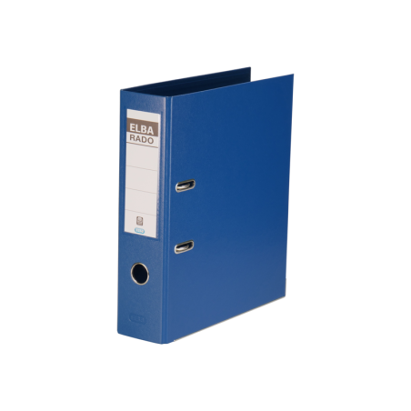 Elba Archivador Palanca Rado Plast A4 PVC - Resistente PVC - Tamaño A4 - Ancho de 80mm - Color Azul