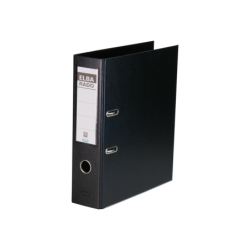 Elba Archivador Palanca Rado Plast A4 PVC - Resistente y Duradero - Capacidad para 80mm de Documentos - Tamaño A4 - Color Negro