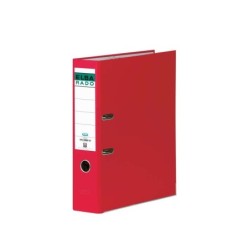 Raccoglitore a leva A4 Elba Rado Chic - Dorso 80 mm - Rivestito in PVC - Interno in carta rossa 10pz 10pz