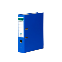 Raccoglitore ad arco a leva Elba Rado Chic - Dorso da 80 mm - Foderato in PVC - Interno in carta blu 10pz 10pz