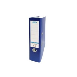 Raccoglitore a leva Top Folio Elba Rado - Dorso da 80 mm - Esterno rivestito in plastica - Interno in carta - Colore blu 10pz 10