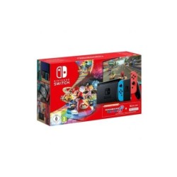 Nintendo Switch Neon Blu/Rosso + Super Mario Kart 8 Digital + Abbonamento di 3 mesi Nintendo Switch