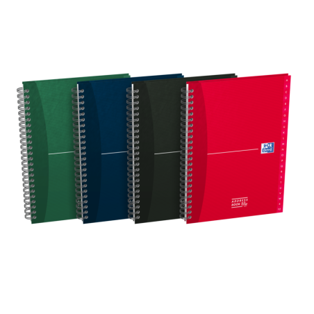 Oxford Office Essentials A5 Cuaderno con Tapa Extradura - Indice Telefonico - 90 Hojas - Colores Surtidos