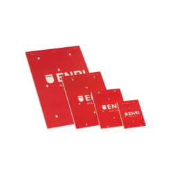 Enri A5 Tapa Blanda Bloc de Notas Grapado - Tamaño A5 - Tapa Blanda - 80 Hojas - Color Rojo