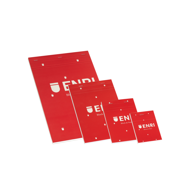 Enri A5 Tapa Blanda Bloc de Notas Grapado - Tamaño A5 - Tapa Blanda - 80 Hojas - Color Rojo Enri A5 Tapa Blanda Bloc de Notas Grapado - Tamaño A5 - Tapa Blanda - 80 Hojas - Color Rojo