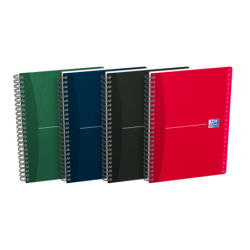 Oxford Office Essentials A5 Cuaderno de Tapa Blanda - Indice Alfabetico A-Z - 1 Linea por Pagina - 90 Hojas - Colores Surtidos