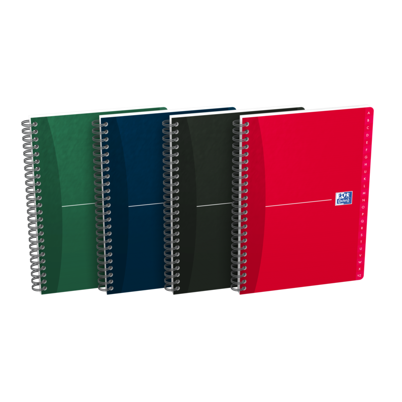 Oxford Office Essentials A5 Cuaderno de Tapa Blanda - Indice Alfabetico A-Z - 1 Linea por Pagina - 90 Hojas - Colores Surtidos Oxford Office Essentials A5 Cuaderno de Tapa Blanda - Indice Alfabetico A-Z - 1 Linea por Pagina - 90 Hojas - Colores Surtidos