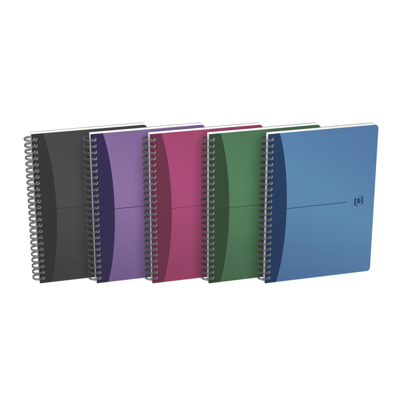 Oxford Office Urban Mix A5 Cuaderno Espiral - Tapa de Plastico - 5x5 - 90 Hojas - Colores Surtidos Oxford Office Urban Mix A5 Cuaderno Espiral - Tapa de Plastico - 5x5 - 90 Hojas - Colores Surtidos