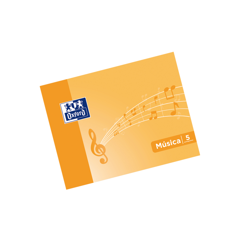 Oxford School Musica A5 orizzontale - Copertina morbida - Quaderno pinzato - 5 righi - Spaziatura 4 mm - 10 fogli - Copertina ar Oxford School Musica A5 orizzontale - Copertina morbida - Quaderno pinzato - 5 righi - Spaziatura 4 mm - 10 fogli - Copertina ar