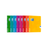 Oxford Openflex Libreta Grapada Tapa Plastico A5+ Seyes - Resistente Tapa de Plastico - Formato A5+ - Hojas con Cuadricula Seyes