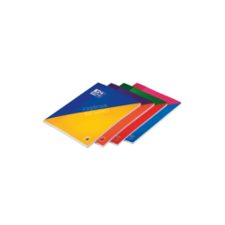 Oxford School Cap I Cua A4 - Copertina morbida - Quaderno con pinzatura reversibile - 4x4 60 fogli - Copertina bicolore - Colori