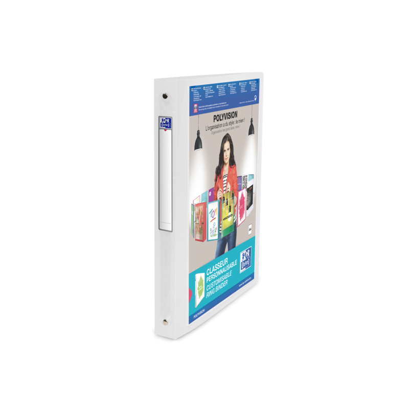 Raccoglitore ad anelli Oxford Polyvision A4 - Copertina in plastica personalizzabile - Dorso da 30 mm - 4 Anelli da 20 - Traspar Raccoglitore ad anelli Oxford Polyvision A4 - Copertina in plastica personalizzabile - Dorso da 30 mm - 4 Anelli da 20 - Traspar