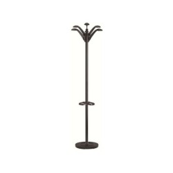 Unilux Perchero Floral 6 Ganchos - Diseño Elegante y Floral - 6 Ganchos para Colgar Prendas - Color Negro