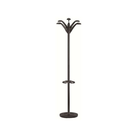 Unilux Perchero Floral 6 Ganchos - Diseño Elegante y Floral - 6 Ganchos para Colgar Prendas - Color Negro