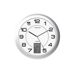 Unilux Reloj de Pared Instinct - Diseño Moderno y Minimalista - Funciona con Pilas - Facil de Instalar
