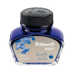 Pelikan Tinta 4001 No.78 - Frasco 30ml - Tinta de Alta Calidad - Frasco de 30ml - para Estilograficas - Color Azul Real