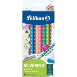 Pelikan Scatola da 12 Matite Colorate Triangolari Fini - Mina Antirottura - FSC