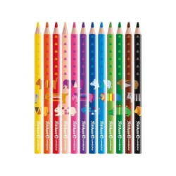 Pelikan Scatola da 12 Matite Colorate Jumbo Triangolari - Mina Antirottura - Certificazione FSC