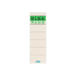 Elba Pack de 100 Unidades Etiquetas Adhesivas L80mm - Facil de Pegar - Medida de 80mm - Color Beige