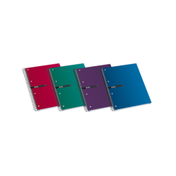Enri Status A4+ Cuaderno Espiral Microperforado - Tapa Extradura - 120 Hojas - Colores Surtidos