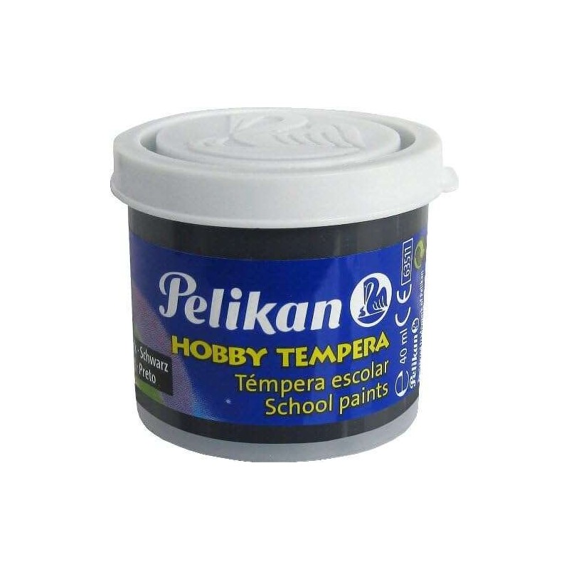 Pelikan Tempera Escolar Frasco 40ml - Facil de Lavar - Ideal para Proyectos Escolares - Color Negro Pelikan Tempera Escolar Frasco 40ml - Facil de Lavar - Ideal para Proyectos Escolares - Color Negro