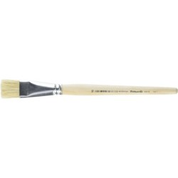 Pelikan Pincel Serie 613F N. 18 - Pelo Natural - para Colores Pastosos - Oleo, Acrilico y Tempera - Mango de Madera