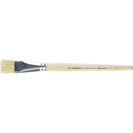 Pelikan Pincel Serie 613F N. 18 - Pelo Natural - para Colores Pastosos - Oleo, Acrilico y Tempera - Mango de Madera
