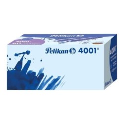 Pelikan Caja de 6 Cartuchos 4001 TP/6 - Tinta de Alta Calidad - Compatible con Plumas Estilograficas - Color Azul Real
