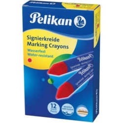 Pelikan Barra para Marcar 762/12 - 12mm - Resistente al Agua - Punta Biselada - Ideal para Resaltar Textos - Color Rojo