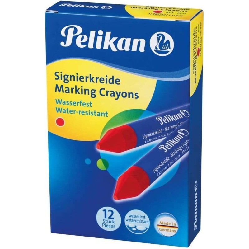 Stick per marcatura Pelikan 762/12 - 12 mm - Resistente all'acqua - Punta a scalpello - Ideale per evidenziare testi - Colore ro Stick per marcatura Pelikan 762/12 - 12 mm - Resistente all'acqua - Punta a scalpello - Ideale per evidenziare testi - Colore ro