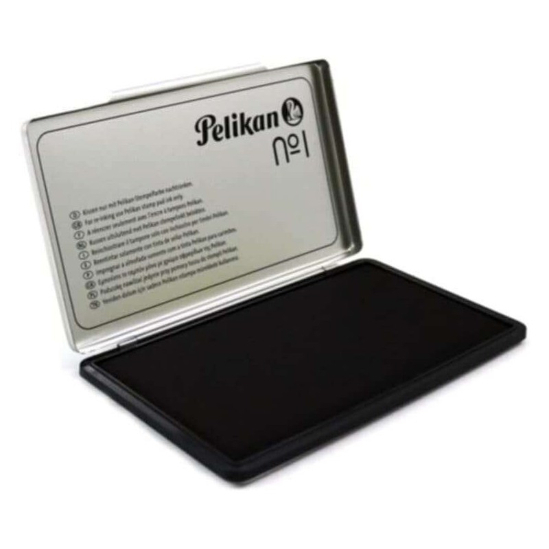 Pelikan Tampone Pelikan N.1 9x16cm - Ideale per Timbri da Ufficio - Dimensioni Compatte - Inchiostro di Alta Qualità - Colore Ne Pelikan Tampone Pelikan N.1 9x16cm - Ideale per Timbri da Ufficio - Dimensioni Compatte - Inchiostro di Alta Qualità - Colore Ne
