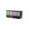 Raccoglitori a leva A4 Elba Rado - Dorso 80 mm - Esterno rivestito in plastica - Interno in carta - Colore rosso 4pz 4pz