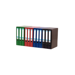 Raccoglitori a leva A4 Elba Rado - Dorso 80 mm - Esterno rivestito in plastica - Interno in carta - Colore nero 4pz 4pz