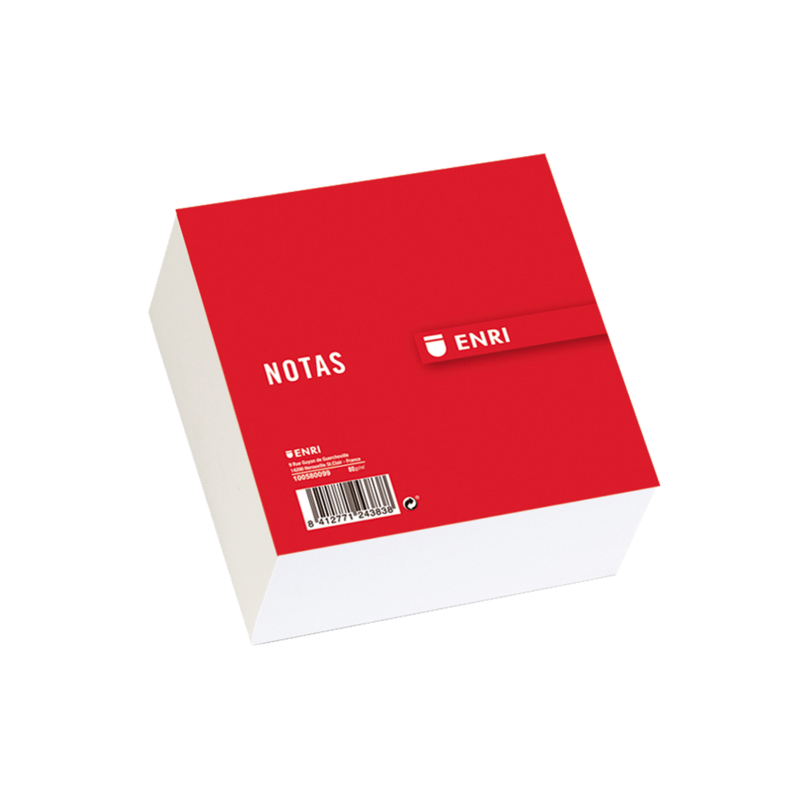 Blocco note incollato liscio Enri rosso - Facile da strappare e attaccare 12pz 12pz Blocco note incollato liscio Enri rosso - Facile da strappare e attaccare 12pz 12pz