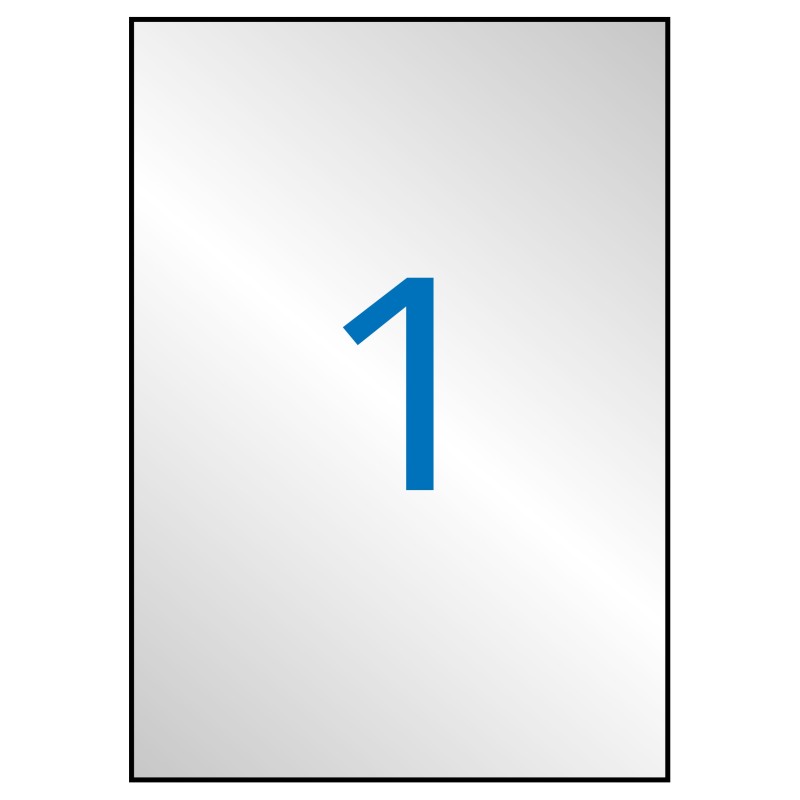 Apli Etiquetas Metalizadas Plata 210.0 x 297.0mm 20 Hojas Apli Etiquetas Metalizadas Plata 210.0 x 297.0mm 20 Hojas